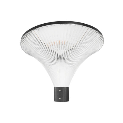 TOPIS GLB-103-0020 Post Top Square/Park/Garden LED 50W 4500lm 360° AC 220-240V Waterproof IP65 Warm White 2700K - Sanan SMD Chip - Matte Black - L50 x W50 x H39