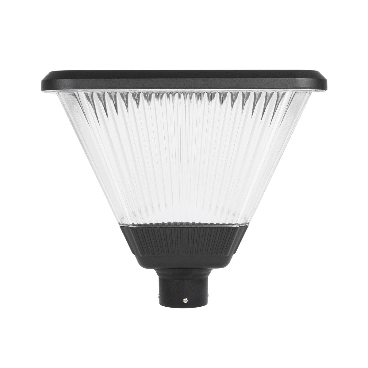 TOPIS GLB-103-0021 Post Top Square/Park/Garden Headlight LED 50W 4500lm 360° AC 220-240V Waterproof IP65 Warm White 2700K - Sanan SMD Chip - Matte Black - L45 x W45 x H40