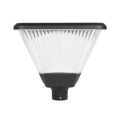 TOPIS GLB-103-0021 Post Top Square/Park/Garden Headlight LED 50W 4500lm 360° AC 220-240V Waterproof IP65 Warm White 2700K - Sanan SMD Chip - Matte Black - L45 x W45 x H40