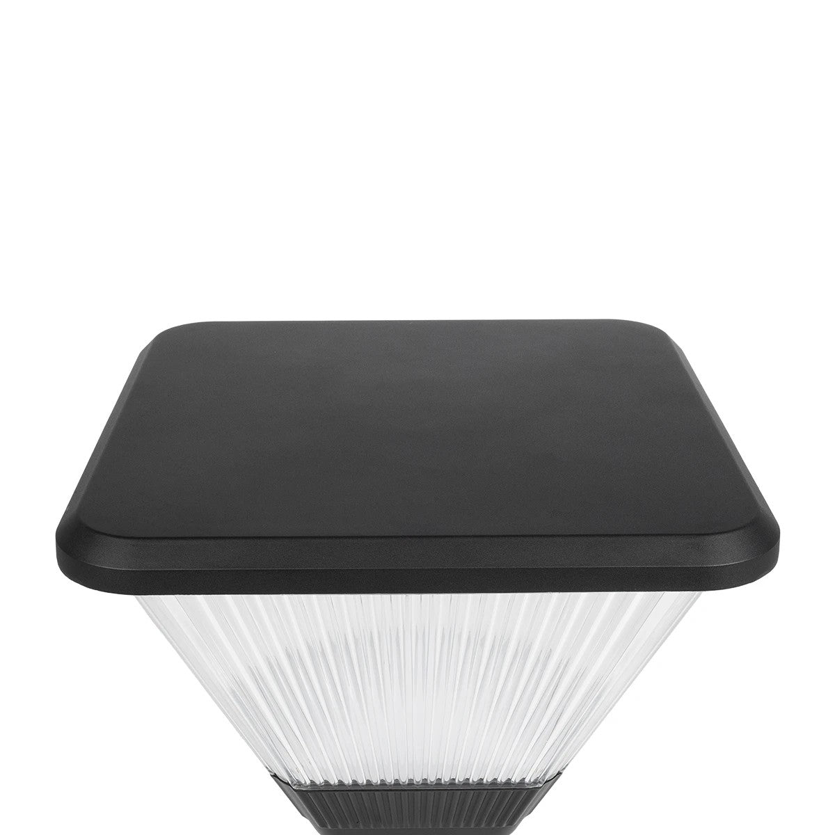 TOPIS GLB-103-0021 Post Top Square/Park/Garden Headlight LED 50W 4500lm 360° AC 220-240V Waterproof IP65 Warm White 2700K - Sanan SMD Chip - Matte Black - L45 x W45 x H40
