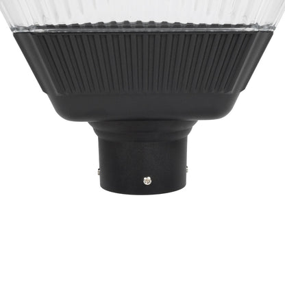TOPIS GLB-103-0021 Post Top Square/Park/Garden Headlight LED 50W 4500lm 360° AC 220-240V Waterproof IP65 Warm White 2700K - Sanan SMD Chip - Matte Black - L45 x W45 x H40