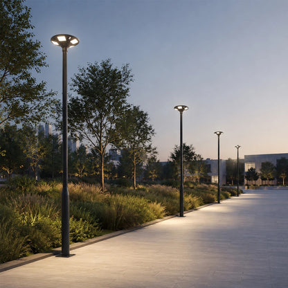 STILO GLB-103-0022 Post/Column for Square/Park/Garden Light - Matte Black - L21 x W21 x H290
