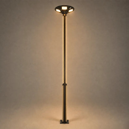 STILIA GLB-103-0023 Pole/Post for Square/Park/Garden LED Light 72W 6480lm 120° AC 220-240V Waterproof IP65 Warm White 2700K - Sanan SMD Chip - Matte Black - L21 x W21 x H300