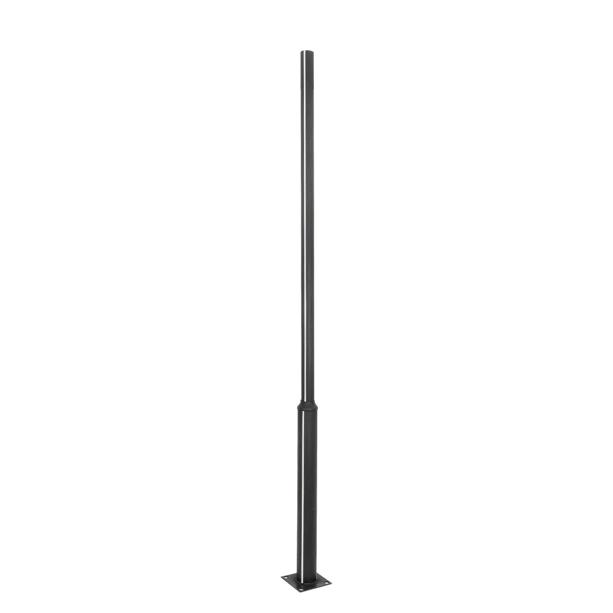 STILIA GLB-103-0023 Pole/Post for Square/Park/Garden LED Light 72W 6480lm 120° AC 220-240V Waterproof IP65 Warm White 2700K - Sanan SMD Chip - Matte Black - L21 x W21 x H300