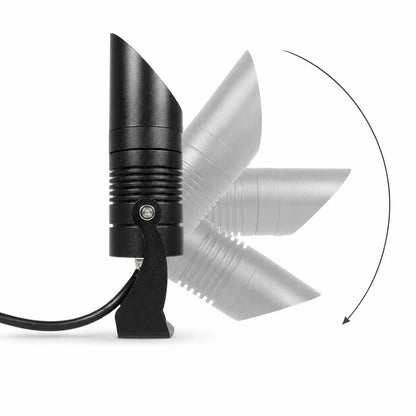 GARDO GLB-103-0025 Spot Light for Plants - Trees with Garden Base / Spike LED 10W 900lm 24° DC 24V Waterproof IP65 Warm White 2700K - Sanan SMD Chip - Matt Black - L5 x W5 x H18