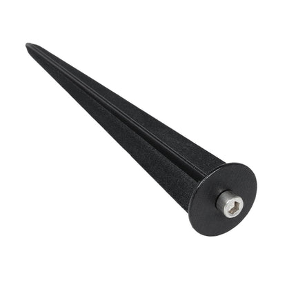 GARDO GLB-103-0025 Spot Light for Plants - Trees with Garden Base / Spike LED 10W 900lm 24° DC 24V Waterproof IP65 Warm White 2700K - Sanan SMD Chip - Matt Black - L5 x W5 x H18