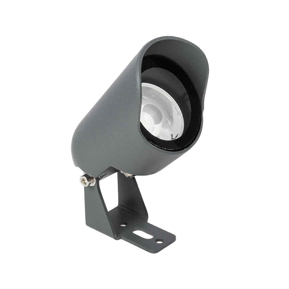 TREKO GLB-103-0026 Spot Light for Plants - Trees with Garden Base / Spike LED 3W 270lm 5° DC 24V Waterproof IP65 Warm White 2700K - Sanan SMD Chip - Matte Anthracite Grey - L5 x W5 x H12