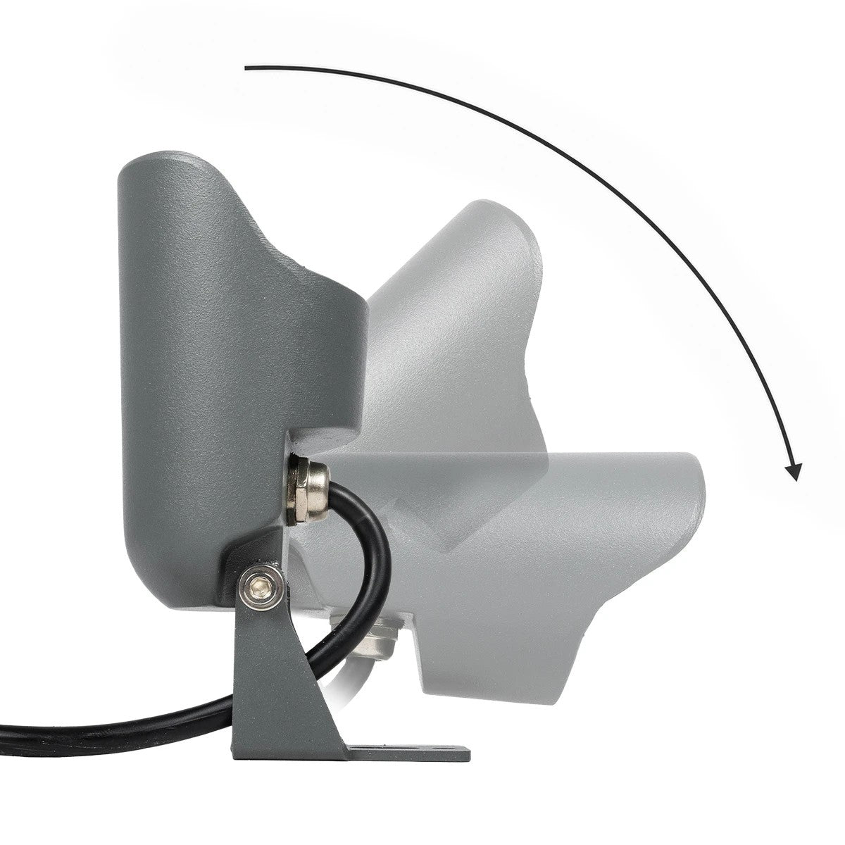 TREKO GLB-103-0026 Spot Light for Plants - Trees with Garden Base / Spike LED 3W 270lm 5° DC 24V Waterproof IP65 Warm White 2700K - Sanan SMD Chip - Matte Anthracite Grey - L5 x W5 x H12