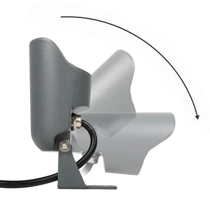 TREKO GLB-103-0026 Spot Light for Plants - Trees with Garden Base / Spike LED 3W 270lm 5° DC 24V Waterproof IP65 Warm White 2700K - Sanan SMD Chip - Matte Anthracite Grey - L5 x W5 x H12