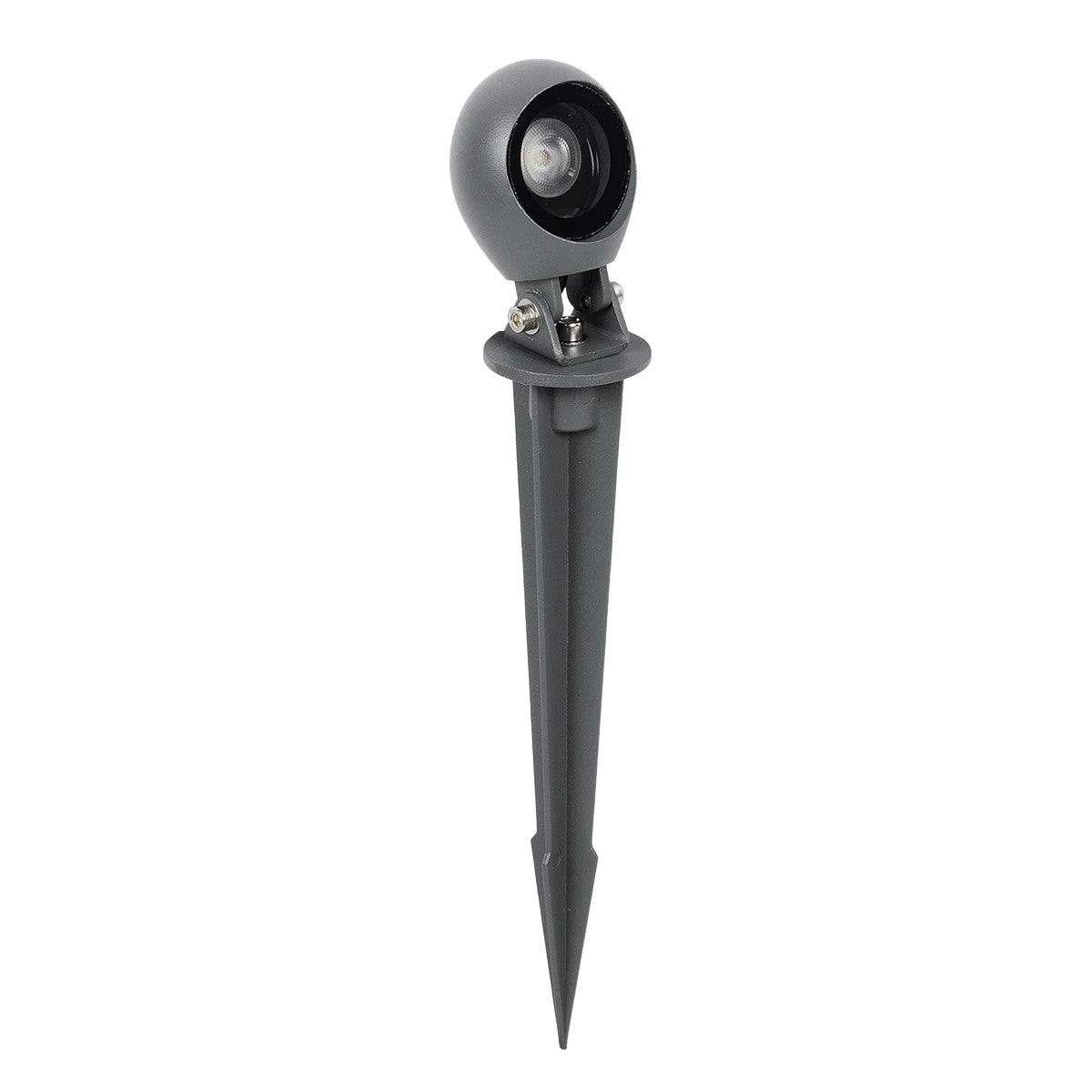 GARDIS GLB-103-0027 Spot Light for Plants - Trees with Garden Base / Spike LED 3W 270lm 24° DC 24V Waterproof IP65 Warm White 2700K - Sanan SMD Chip - Matte Charcoal Grey - L4.5 x W4 x H7