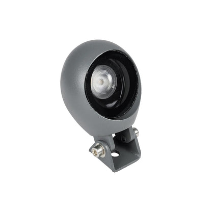 GARDIS GLB-103-0027 Spot Light for Plants - Trees with Garden Base / Spike LED 3W 270lm 24° DC 24V Waterproof IP65 Warm White 2700K - Sanan SMD Chip - Matte Charcoal Grey - L4.5 x W4 x H7