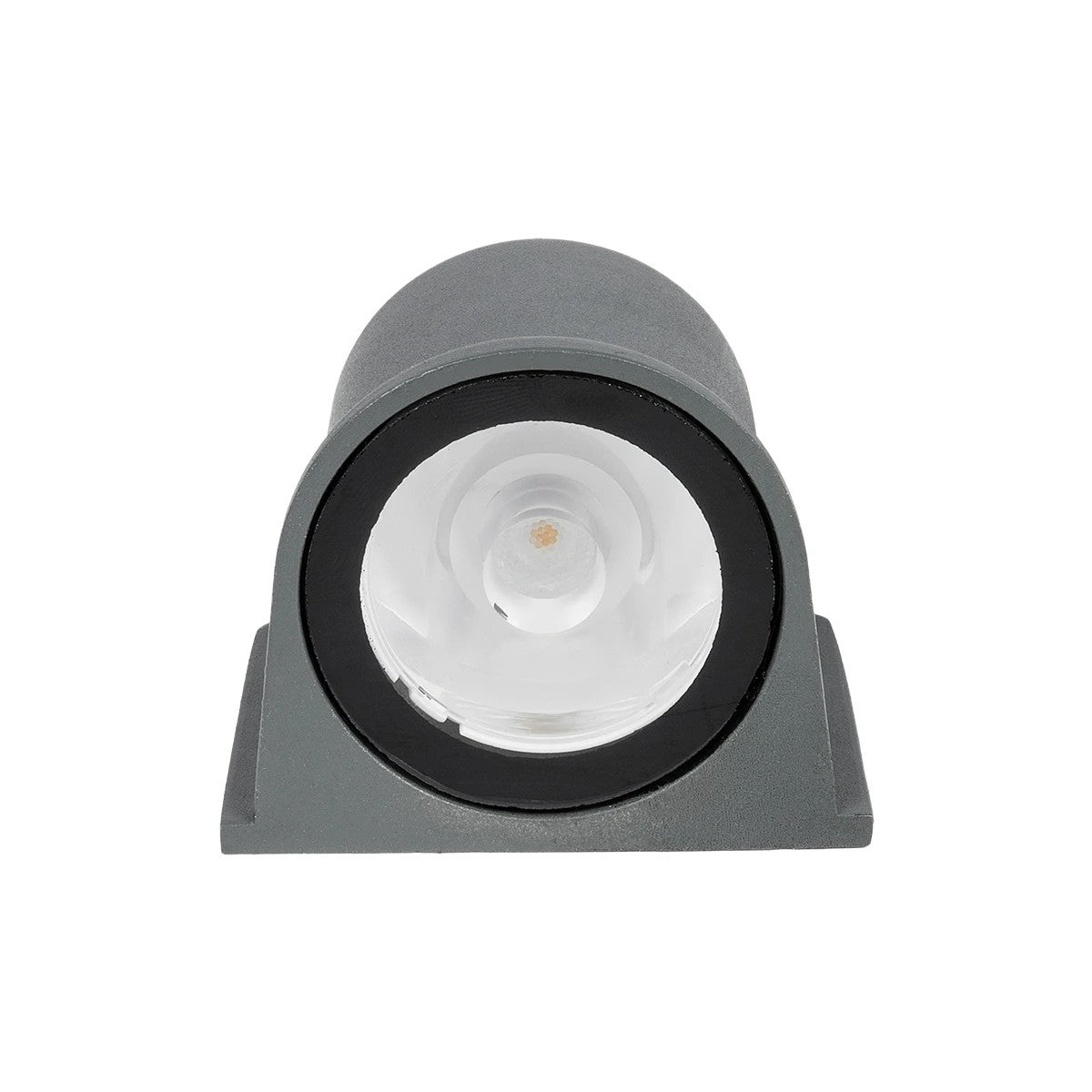 FLOODORA GLB-103-0030 Προβολέας Σποτ Wall Washer LED 3W 270lm 5° AC 220-240V Αδιάβροχο IP65 Θερμό Λευκό 2700K - Sanan SMD Chip - Γκρι Ανθρακί Ματ - Μ6.5 x Π5.5 x Υ5