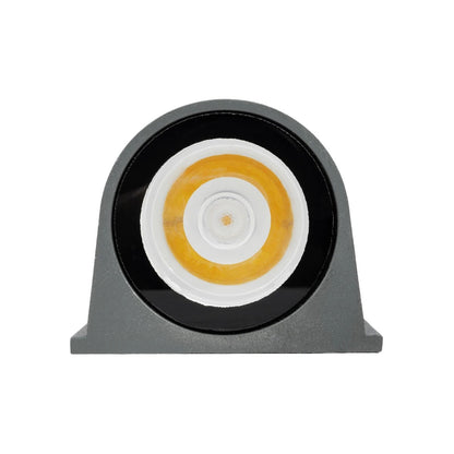 FLOODORA GLB-103-0030 Προβολέας Σποτ Wall Washer LED 3W 270lm 5° AC 220-240V Αδιάβροχο IP65 Θερμό Λευκό 2700K - Sanan SMD Chip - Γκρι Ανθρακί Ματ - Μ6.5 x Π5.5 x Υ5