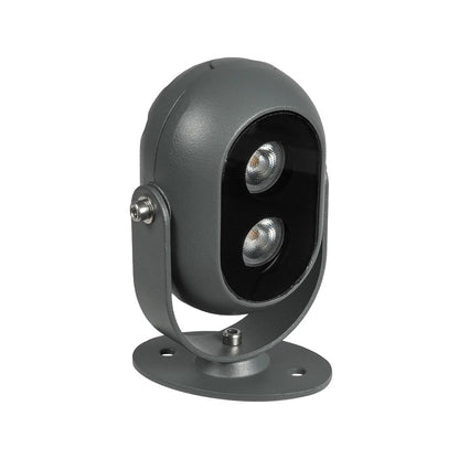 FLOODIS GLB-103-0031 Spot Wall Washer LED Projector 4W 360lm 24° AC 220-240V Waterproof IP65 Warm White 2700K - Sanan SMD Chip - Matte Anthracite Grey - L7 x W5 x H11