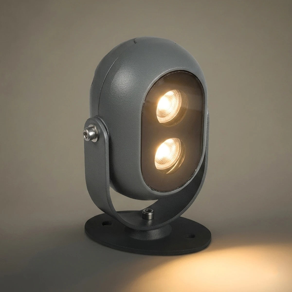 FLOODIS GLB-103-0031 Spot Wall Washer LED Projector 4W 360lm 24° AC 220-240V Waterproof IP65 Warm White 2700K - Sanan SMD Chip - Matte Anthracite Grey - L7 x W5 x H11