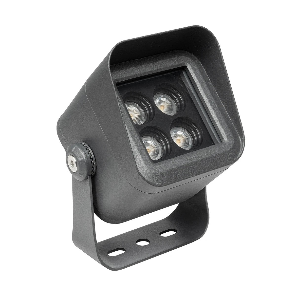 FLOODVIRA GLB-103-0032 Spot Wall Washer LED Projector 8W 720lm 24° AC 220-240V Waterproof IP65 Warm White 2700K - Sanan SMD Chip - Matte Anthracite Grey - L11 x W9 x H15