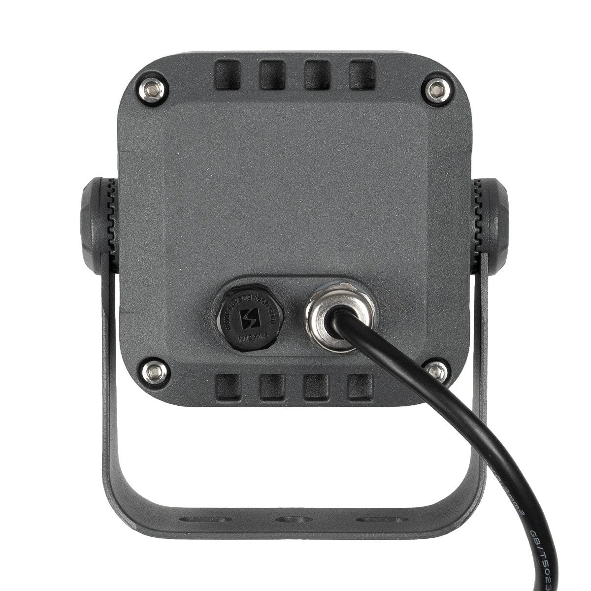 FLOODVIRA GLB-103-0032 Spot Wall Washer LED Projector 8W 720lm 24° AC 220-240V Waterproof IP65 Warm White 2700K - Sanan SMD Chip - Matte Anthracite Grey - L11 x W9 x H15