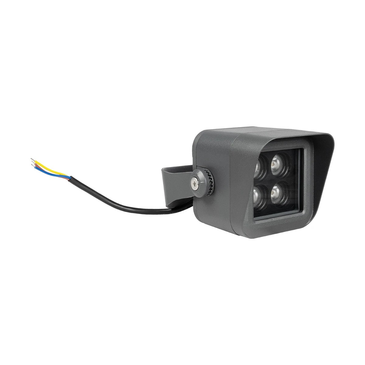 FLOODVIRA GLB-103-0032 Spot Wall Washer LED Projector 8W 720lm 24° AC 220-240V Waterproof IP65 Warm White 2700K - Sanan SMD Chip - Matte Anthracite Grey - L11 x W9 x H15