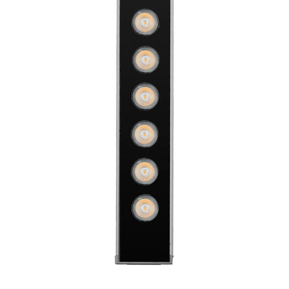 WASHERLUMA GLB-103-0033 LED Wall Washer Light Bar 36W 3240lm 30° AC 220-240V Waterproof IP65 Warm White 2700K - Sanan SMD Chip - Matte Charcoal Grey - L100 x W4 x H6.5