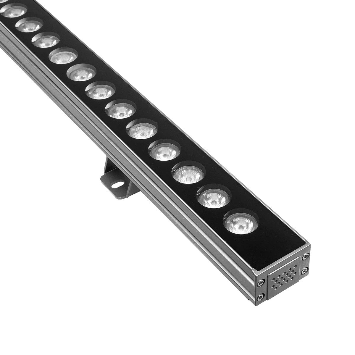 WASHERLUMA GLB-103-0033 LED Wall Washer Light Bar 36W 3240lm 30° AC 220-240V Waterproof IP65 Warm White 2700K - Sanan SMD Chip - Matte Charcoal Grey - L100 x W4 x H6.5