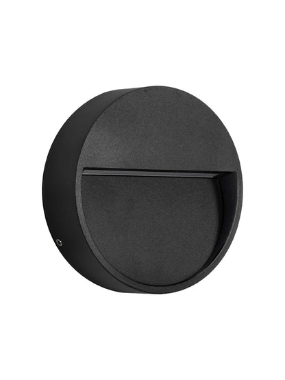 STEPINI GLB-103-0034 LED Stair / Hallway Light 3W 270lm 45° AC 220-240V Waterproof IP65 Warm White 2700K - Sanan SMD Chip - Matte Black - L12 x W3 x H12