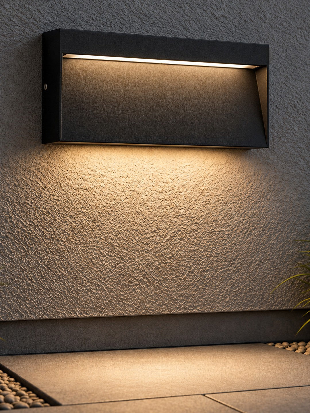 STEPINI GLB-103-0036 LED Stair/Hallway Light 9W 810lm 45° AC 220-240V Waterproof IP65 Warm White 2700K - Sanan SMD Chip - Matte Black - L20 x W3 x H9