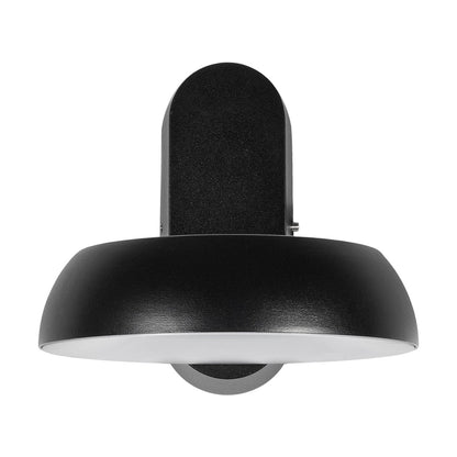 LINEART GLB-103-0037 LED Wall Light / Sconce 12W 1080lm 120° AC 220-240V Waterproof IP65 Warm White 2700K - Sanan SMD Chip - Matte Black - L16 x W20 x H15