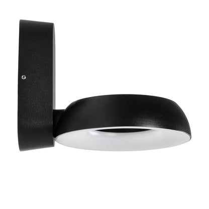 LINEART GLB-103-0037 LED Wall Light / Sconce 12W 1080lm 120° AC 220-240V Waterproof IP65 Warm White 2700K - Sanan SMD Chip - Matte Black - L16 x W20 x H15