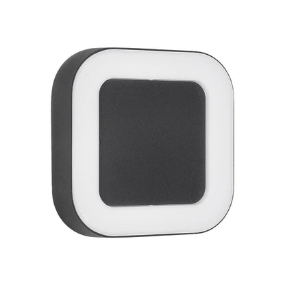 LINEART GLB-103-0039 LED Wall Light / Sconce 18W 1620lm 120° AC 220-240V Waterproof IP65 Warm White 2700K - Sanan SMD Chip - Matte Black - L20 x W4.5 x H20