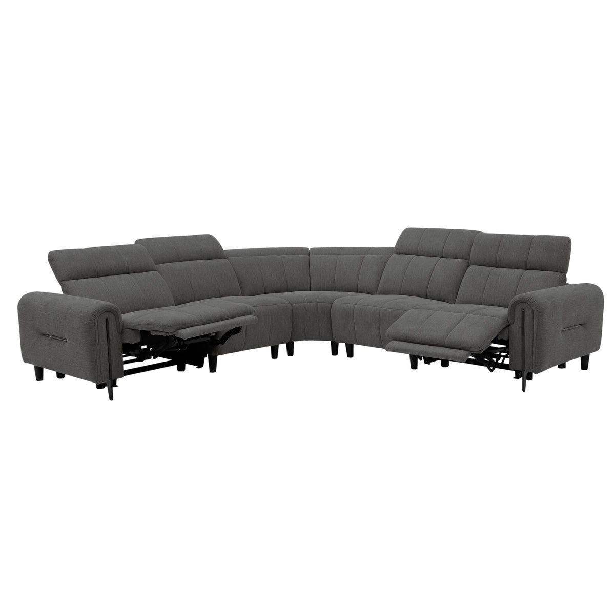 ΓΩΝΙΑΚΟΣ ΚΑΝΑΠΕΣ ΜΕ RECLINE ORACLE ΓΚΡΙ ΥΦΑΣΜΑ 260x260x94