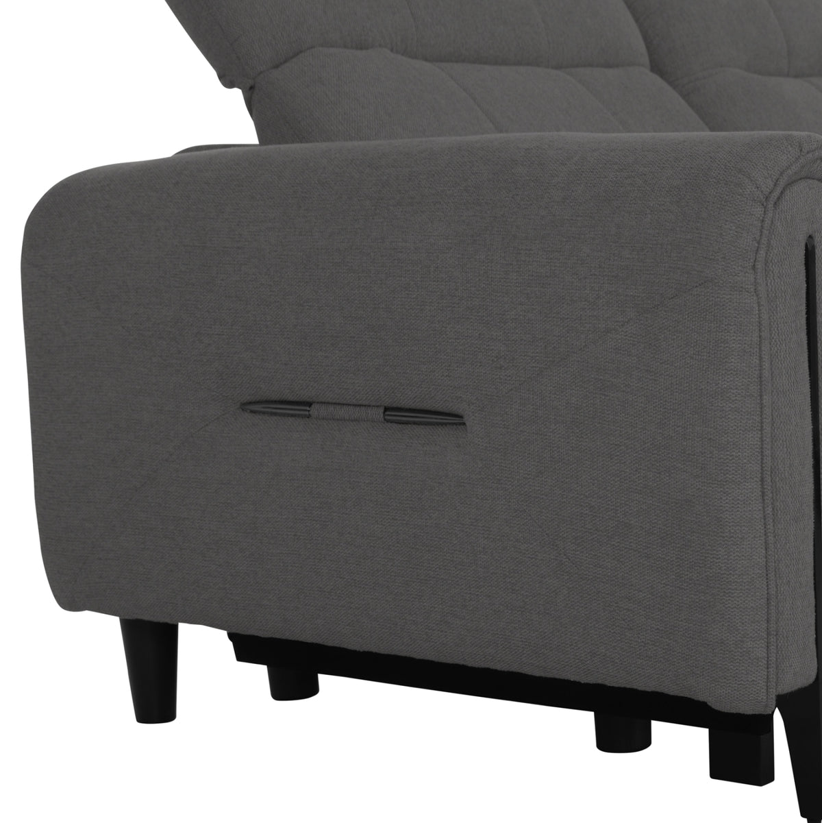 ΓΩΝΙΑΚΟΣ ΚΑΝΑΠΕΣ ΜΕ RECLINE ORACLE ΓΚΡΙ ΥΦΑΣΜΑ 260x260x94