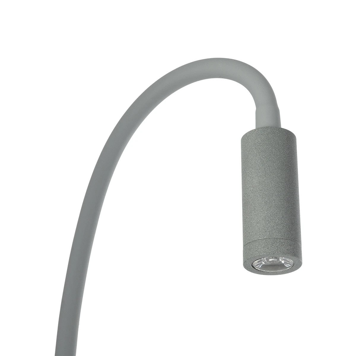GOOSE 61694 Φωτιστικό Τοίχου - Απλίκα LED 6W 600lm 36° AC 220-240V IP20 - Reading Light & 360° Κρυφός Φωτισμός - Φορτιστής USB 3A - Θερμό Λευκό 2700K Γκρι Αλουμίνιο - Μ15.5 x Π22.5 x Υ30cm