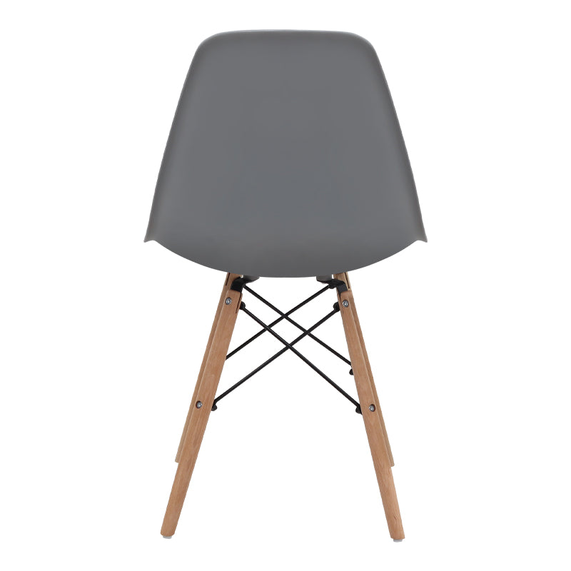 Καρέκλα Τραπεζαρίας Nova PP Γκρι - Ξύλινο Φυσικό Πόδι 46x51x80