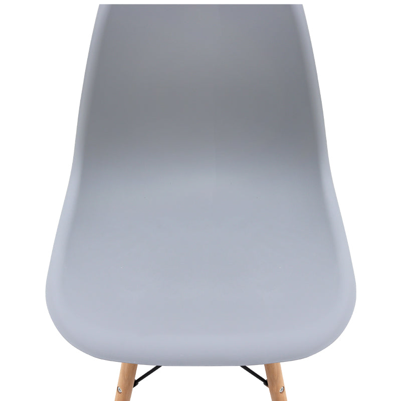 Καρέκλα Τραπεζαρίας Nova PP Γκρι - Ξύλινο Φυσικό Πόδι 46x51x80