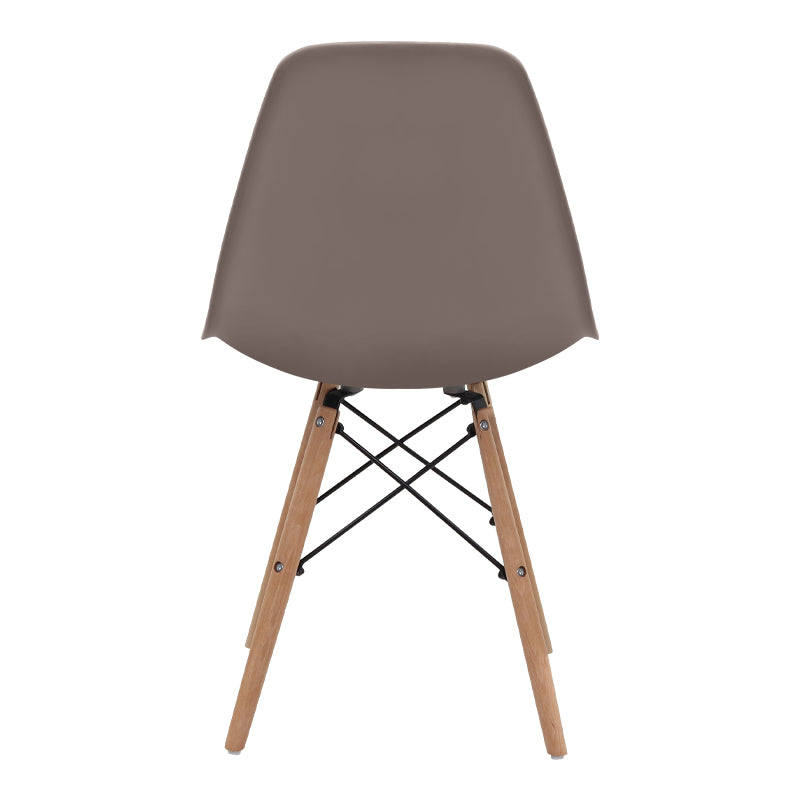 Καρέκλα Τραπεζαρίας Nova PP Cappuccino - Ξύλινο Φυσικό Πόδι 46x51x80