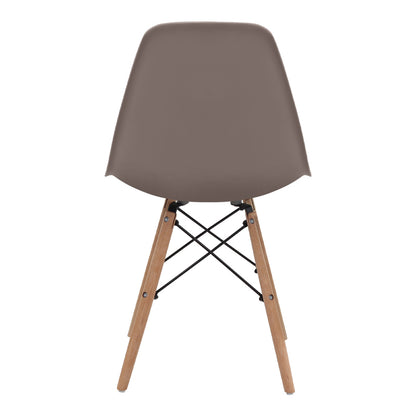 Καρέκλα Τραπεζαρίας Nova PP Cappuccino - Ξύλινο Φυσικό Πόδι 46x51x80