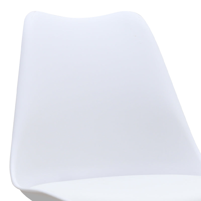 Καρέκλα Τραπεζαρίας Viva PP - PU Λευκό - Ξύλινο Λευκό Πόδι 48,5x54x80