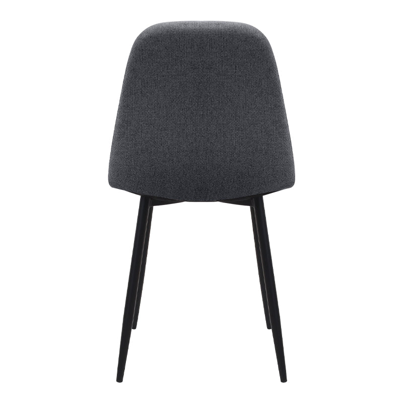 Καρέκλα Τραπεζαρίας Iris Γκρι Ύφασμα - Μεταλλικό Μαύρο Πόδι 43x50x85