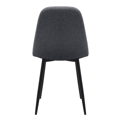Καρέκλα Τραπεζαρίας Iris Γκρι Ύφασμα - Μεταλλικό Μαύρο Πόδι 43x50x85