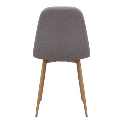 Καρέκλα Τραπεζαρίας Iris Μπεζ Ύφασμα - Μεταλλικό Φυσικό Πόδι 43x50x85