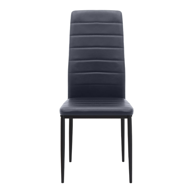 Καρέκλα Τραπεζαρίας Rosa Μαύρο PU - Μεταλλικό Μαύρο Πόδι 40x52x96