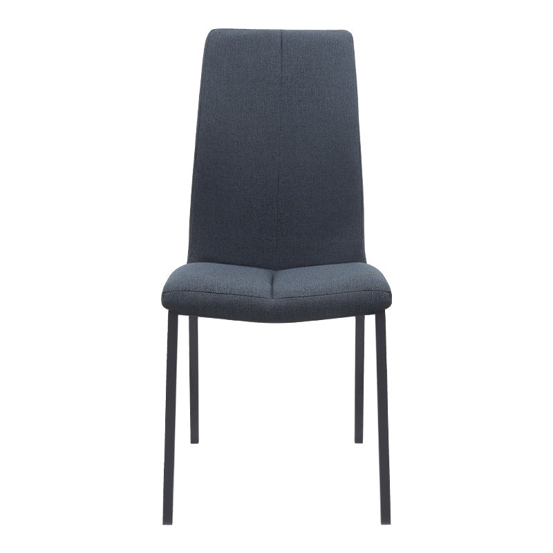 Καρέκλα Τραπεζαρίας Fina Ανθρακί Ύφασμα - Μεταλλικό Μαύρο Πόδι 43x58x95