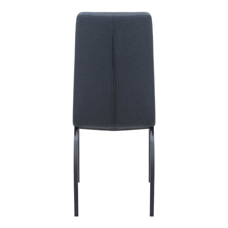 Καρέκλα Τραπεζαρίας Fina Ανθρακί Ύφασμα - Μεταλλικό Μαύρο Πόδι 43x58x95