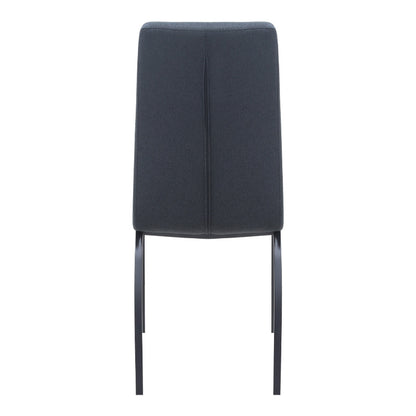 Καρέκλα Τραπεζαρίας Fina Ανθρακί Ύφασμα - Μεταλλικό Μαύρο Πόδι 43x58x95