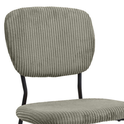 Καρέκλα Τραπεζαρίας Kevin Λαδί Ύφασμα - Μεταλλικό Μαύρο Πόδι 48x51x87