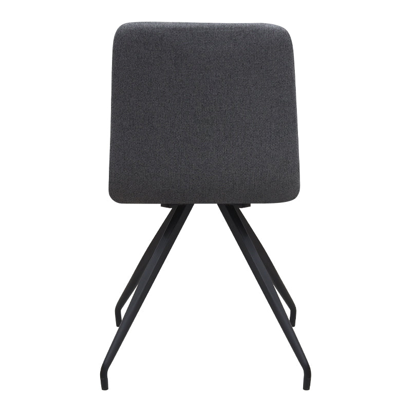 Καρέκλα Τραπεζαρίας Bianca Γκρι Ύφασμα - Μεταλλικό Μαύρο Πόδι 43x56x84