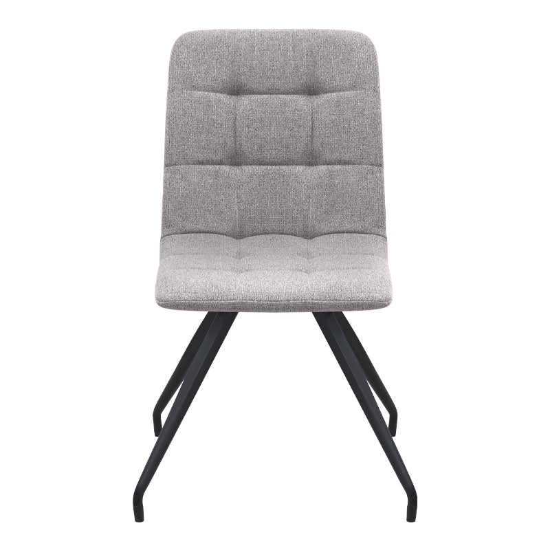 Καρέκλα Τραπεζαρίας Bianca Μπεζ Ύφασμα - Μεταλλικό Μαύρο Πόδι 43x56x84