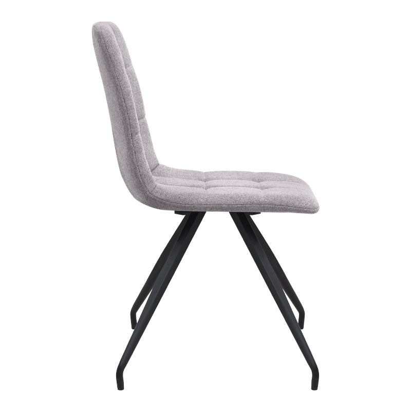 Καρέκλα Τραπεζαρίας Bianca Μπεζ Ύφασμα - Μεταλλικό Μαύρο Πόδι 43x56x84