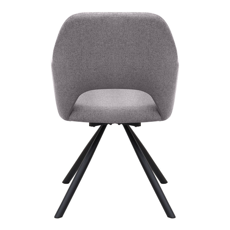 Πολυθρόνα Τραπεζαρίας Gabriel Μπεζ Ύφασμα - Μεταλλικό Μαύρο Πόδι 58x60x85