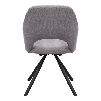 Πολυθρόνα Τραπεζαρίας Gabriel Μπεζ Ύφασμα - Μεταλλικό Μαύρο Πόδι 58x60x85